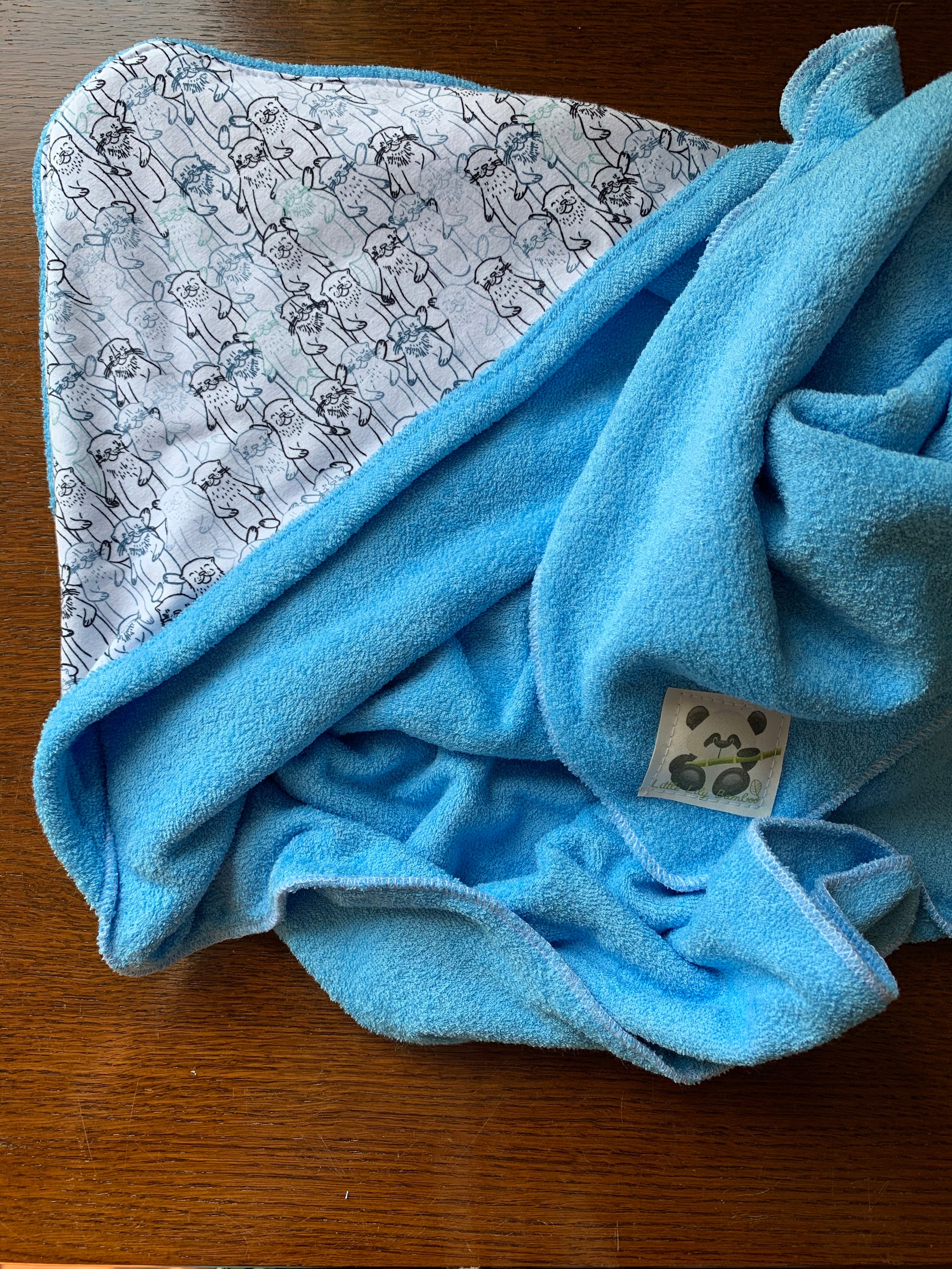 Blue Terry Baby Towel